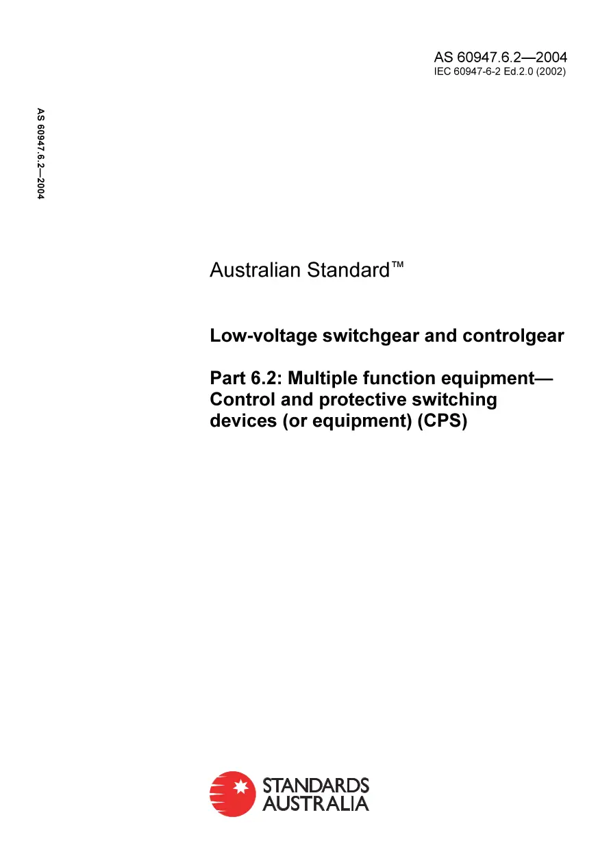 AS 60947.6.2-2004 AS 60947.6.2-2004 pdf