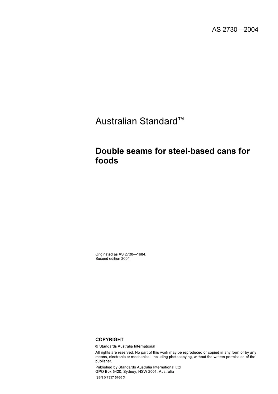 AS 2730-2004 AS 2730-2004 pdf