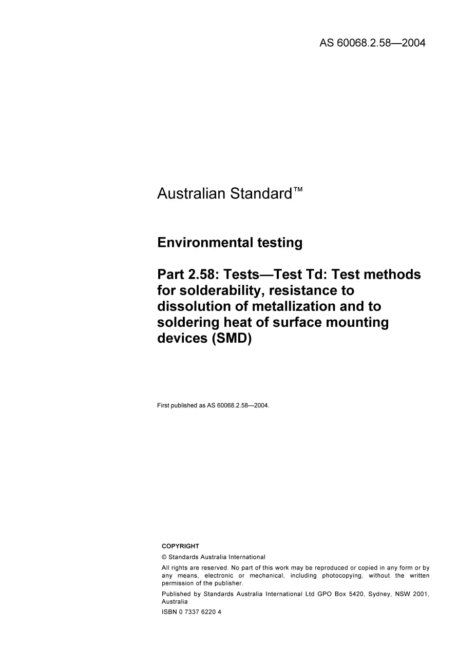 AS 60068.2.58-2004 AS 60068.2.58-2004 pdf