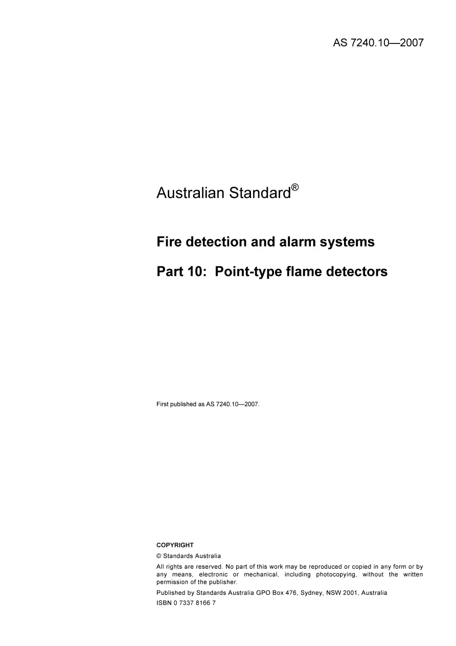 AS 7240.10-2007 AS 7240.10-2007 pdf