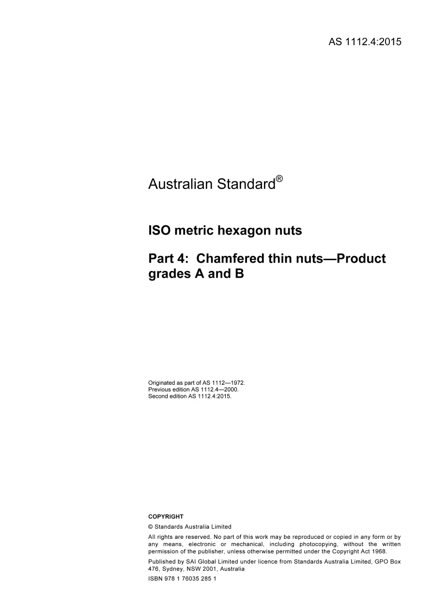 AS 1112.4:2015 AS 1112.4:2015 pdf