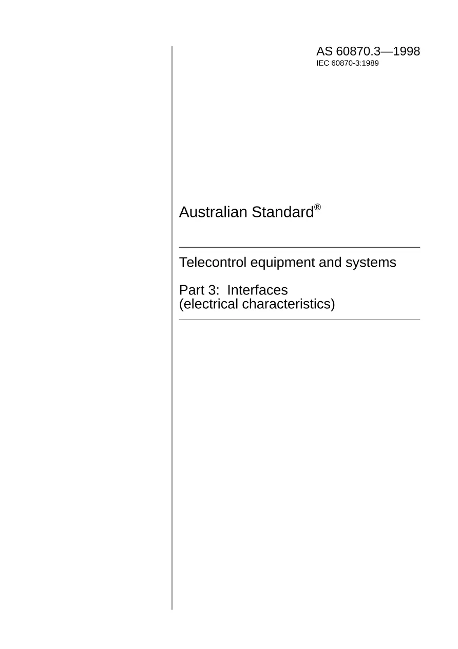 AS 60870.3-1998 AS 60870.3-1998 pdf