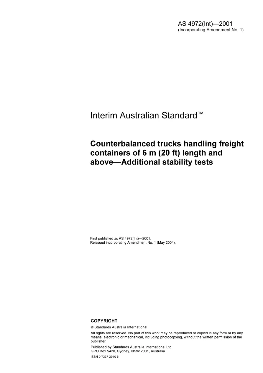 AS 4972(INT)-2001 AS 4972(INT)-2001 pdf