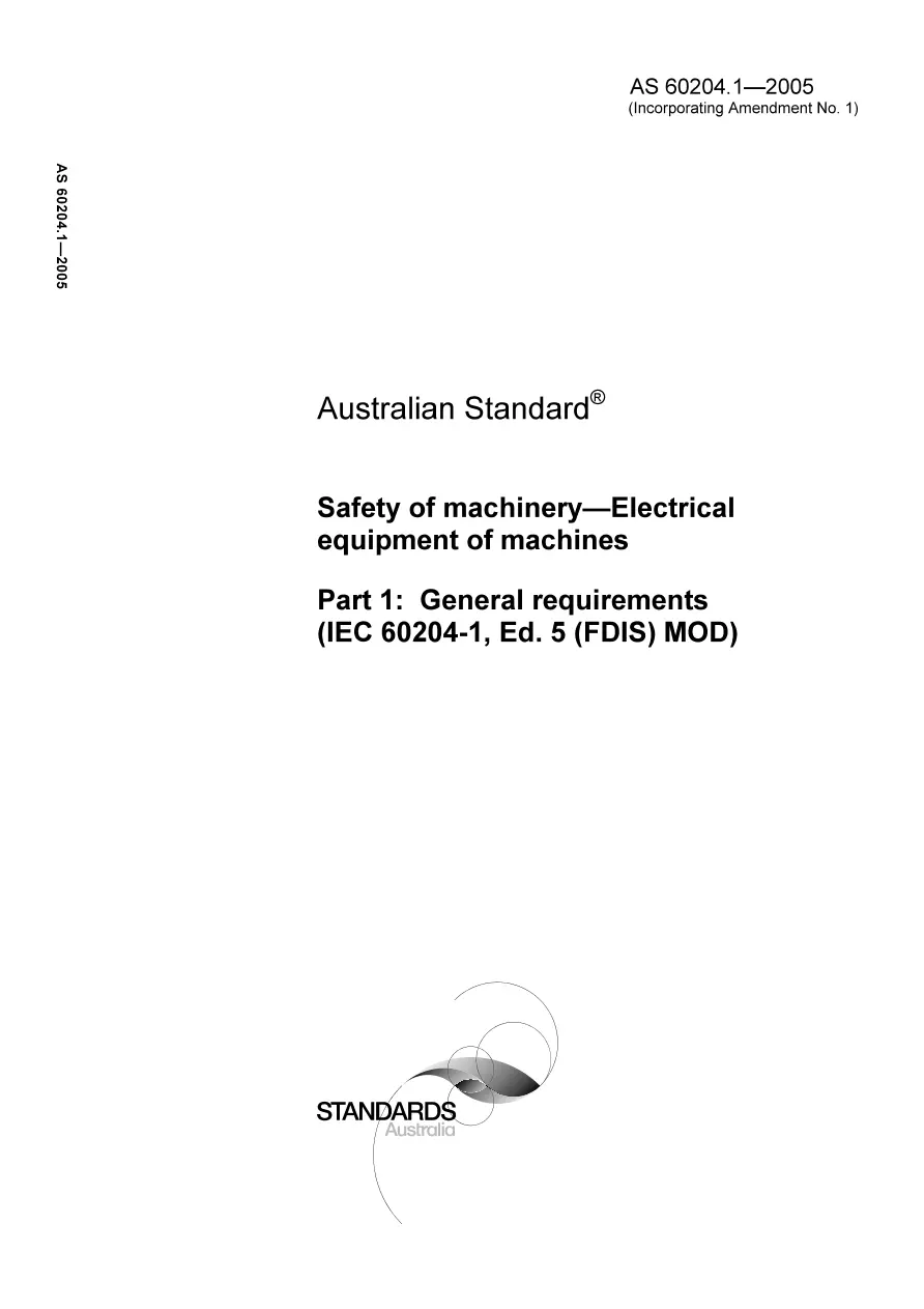 AS 60204.1-2005 AS 60204.1-2005 pdf