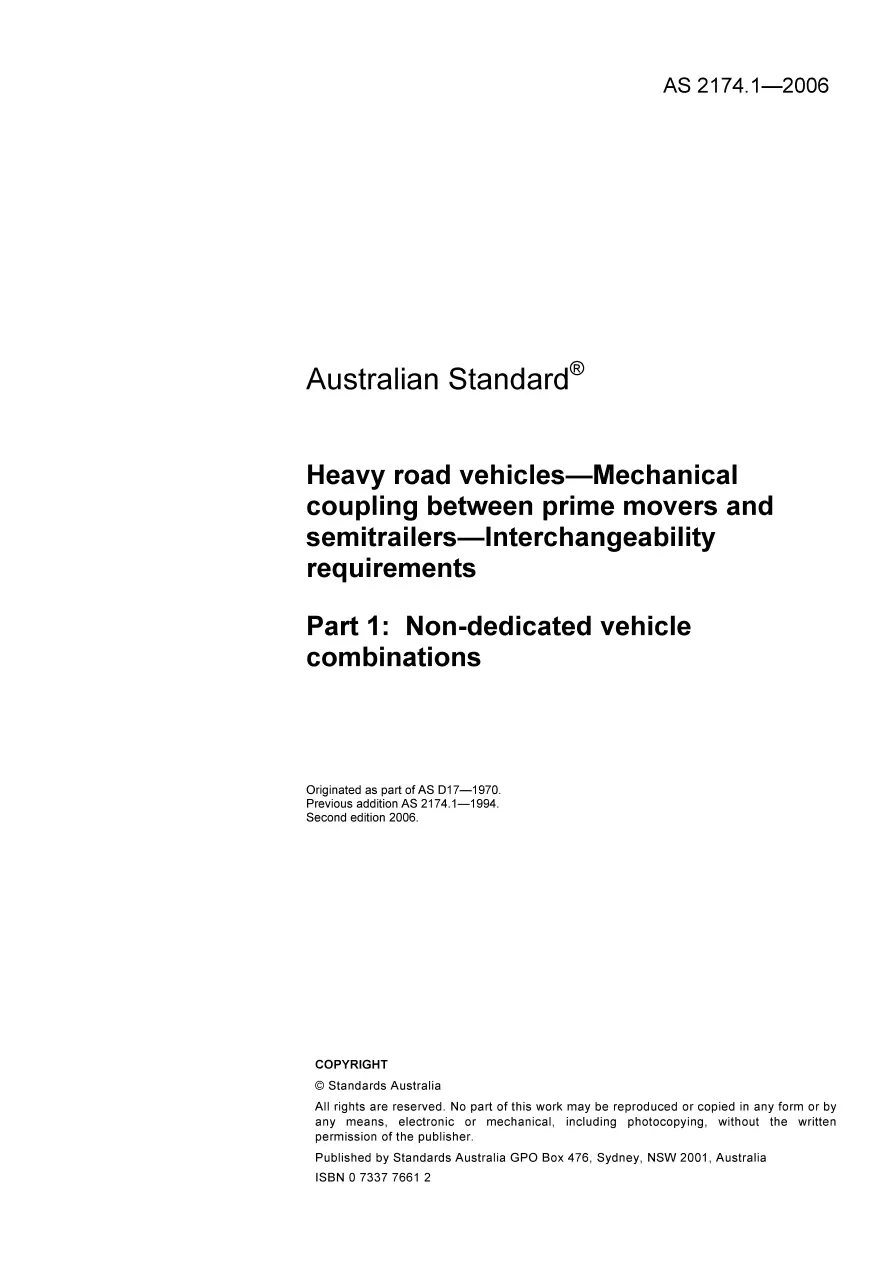 AS 2174.1-2006 pdf