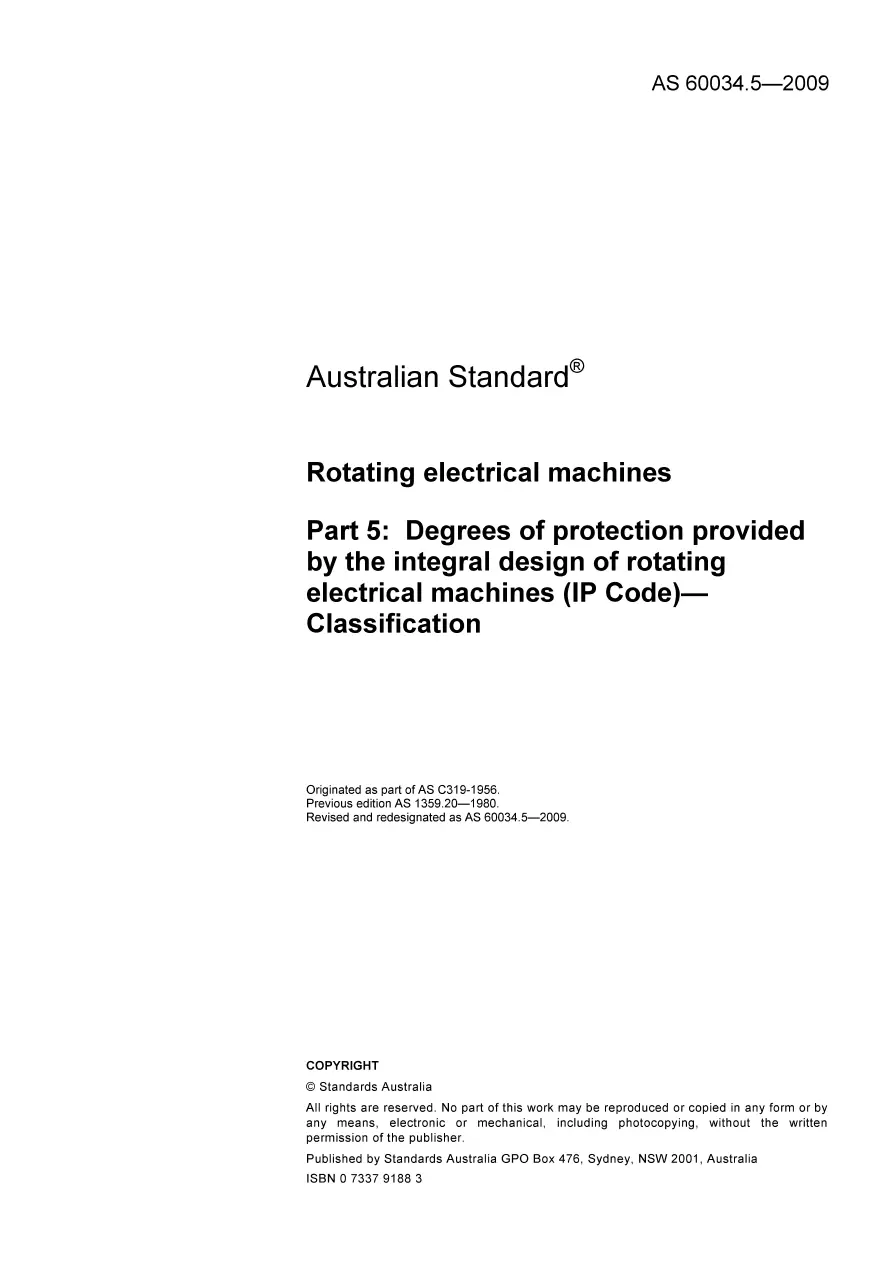 AS 60034.5-2009 AS 60034.5-2009 pdf