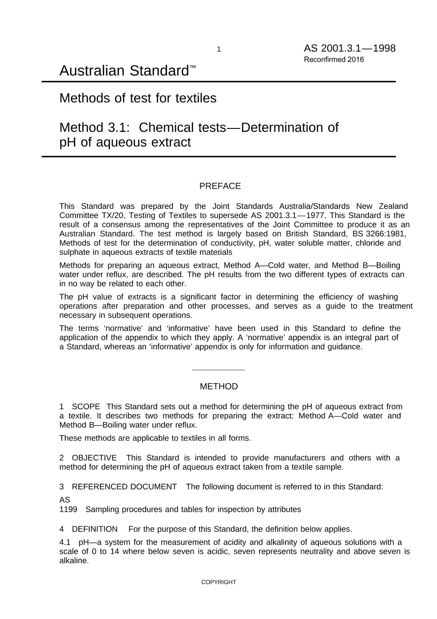AS 2001.3.1-1998 AS 2001.3.1-1998 pdf