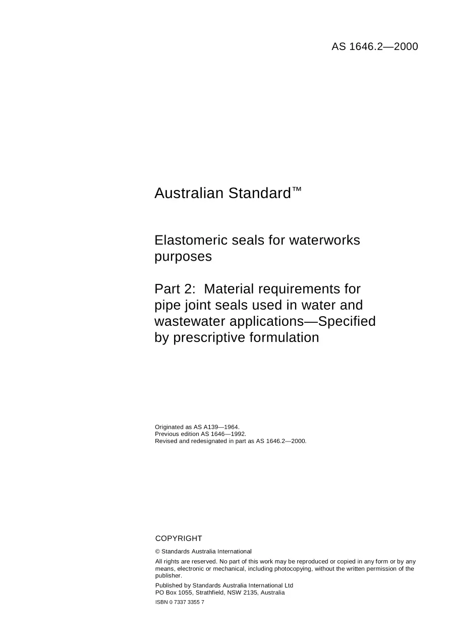 AS 1646.2-2000 AS 1646.2-2000 pdf