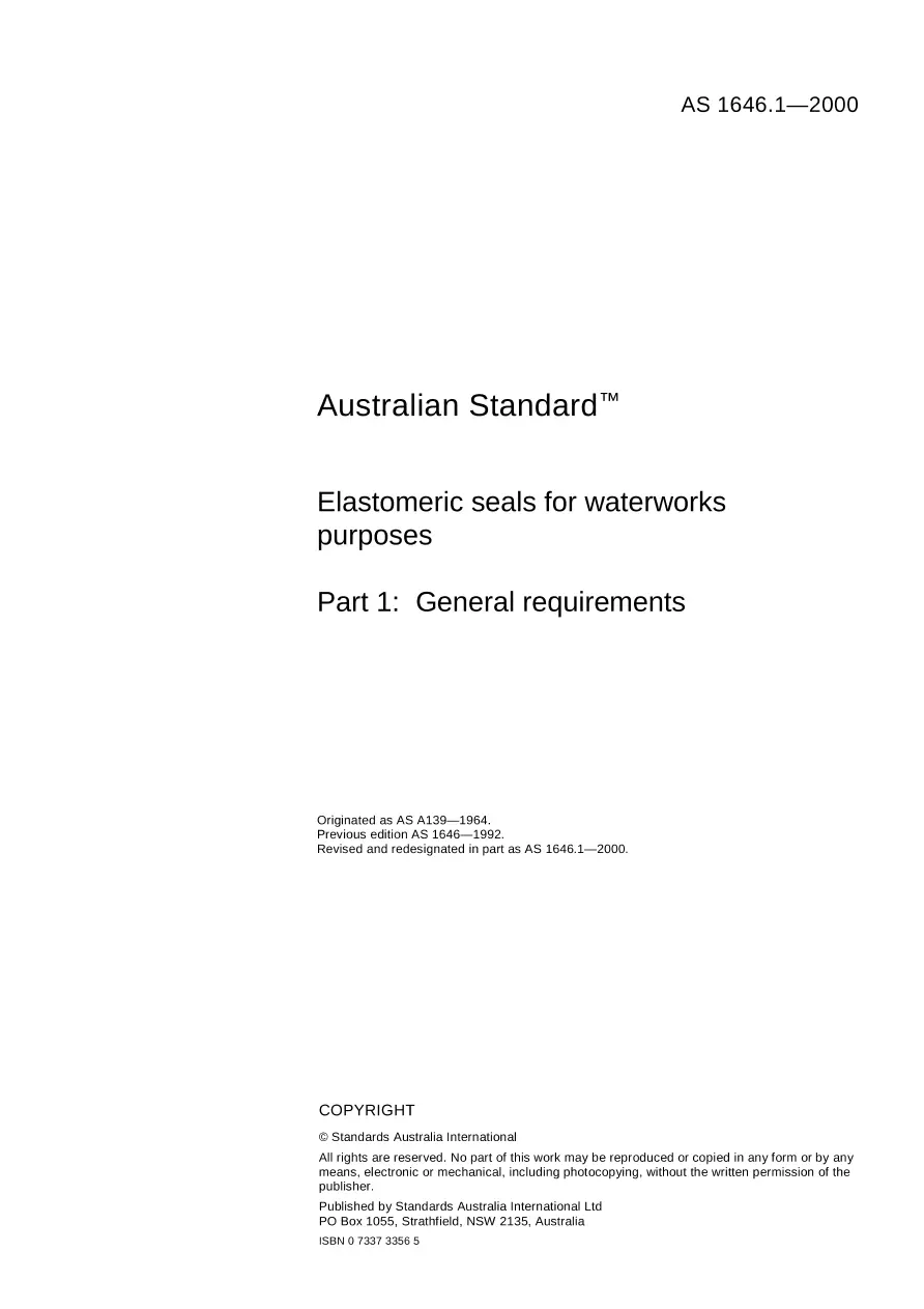 AS 1646.1-2000 pdf