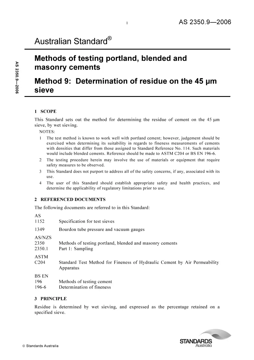 AS 2350.9-2006 pdf