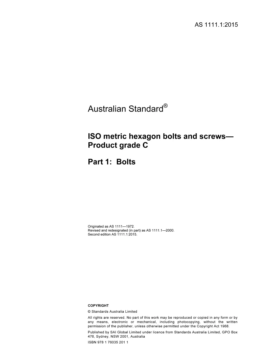AS 1111.1:2015 AS 1111.1:2015 pdf
