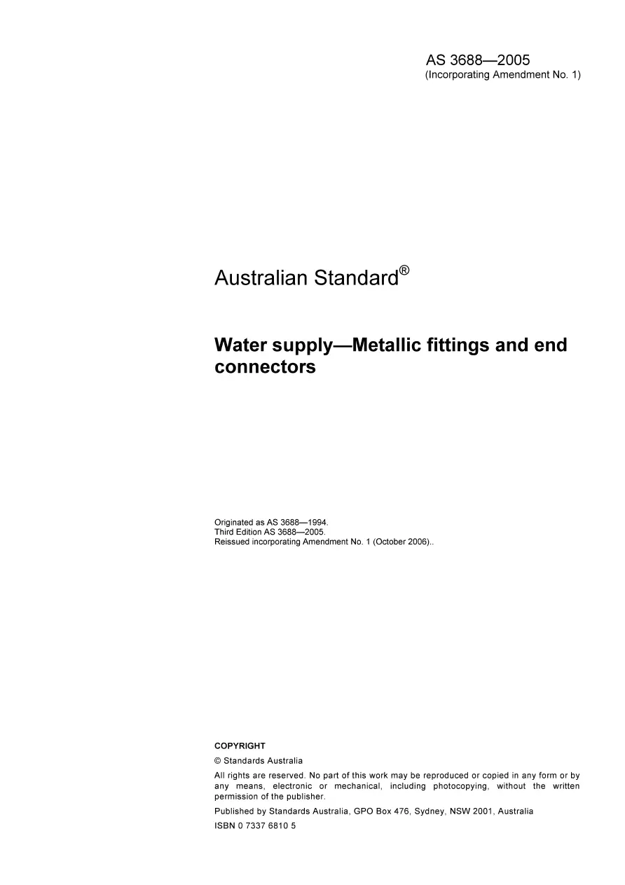 AS 3688-2005 AS 3688-2005 pdf