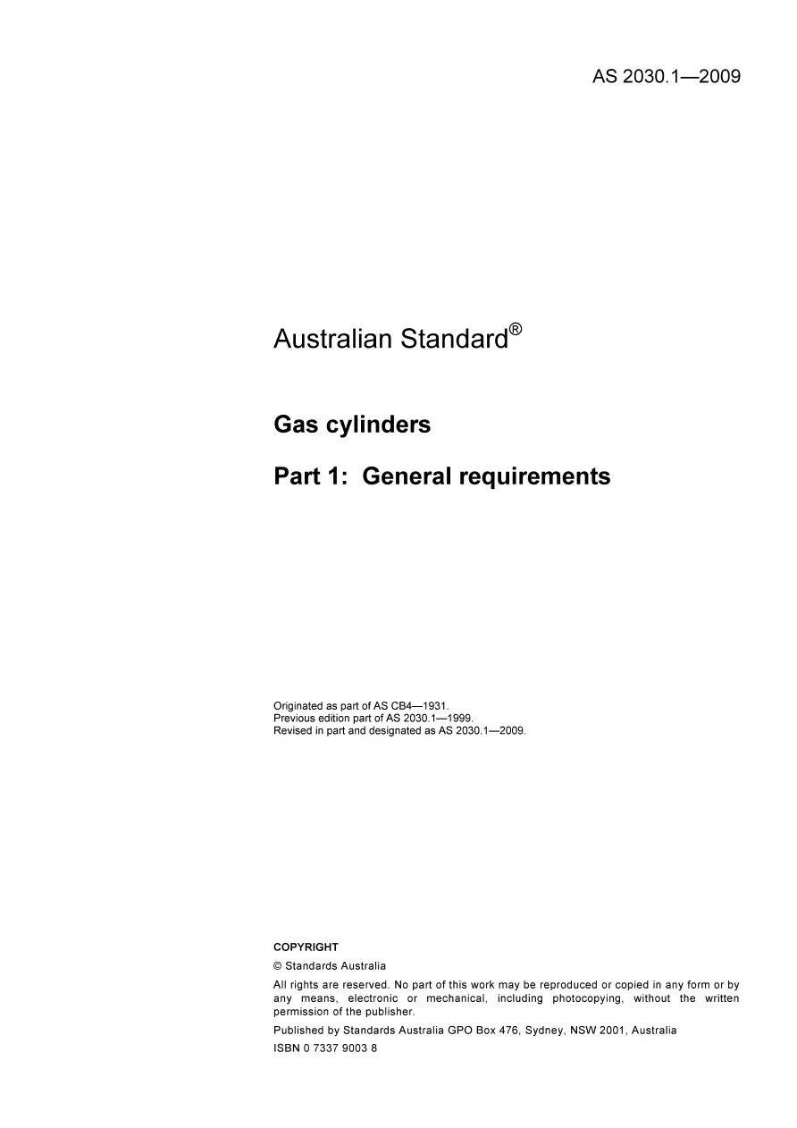AS 2030.1-2009 AS 2030.1-2009 pdf