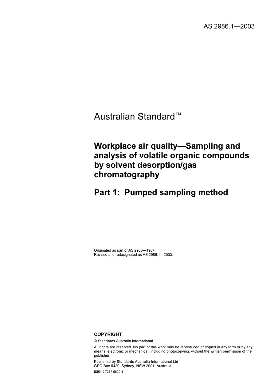 AS 2986.1-2003 AS 2986.1-2003 pdf