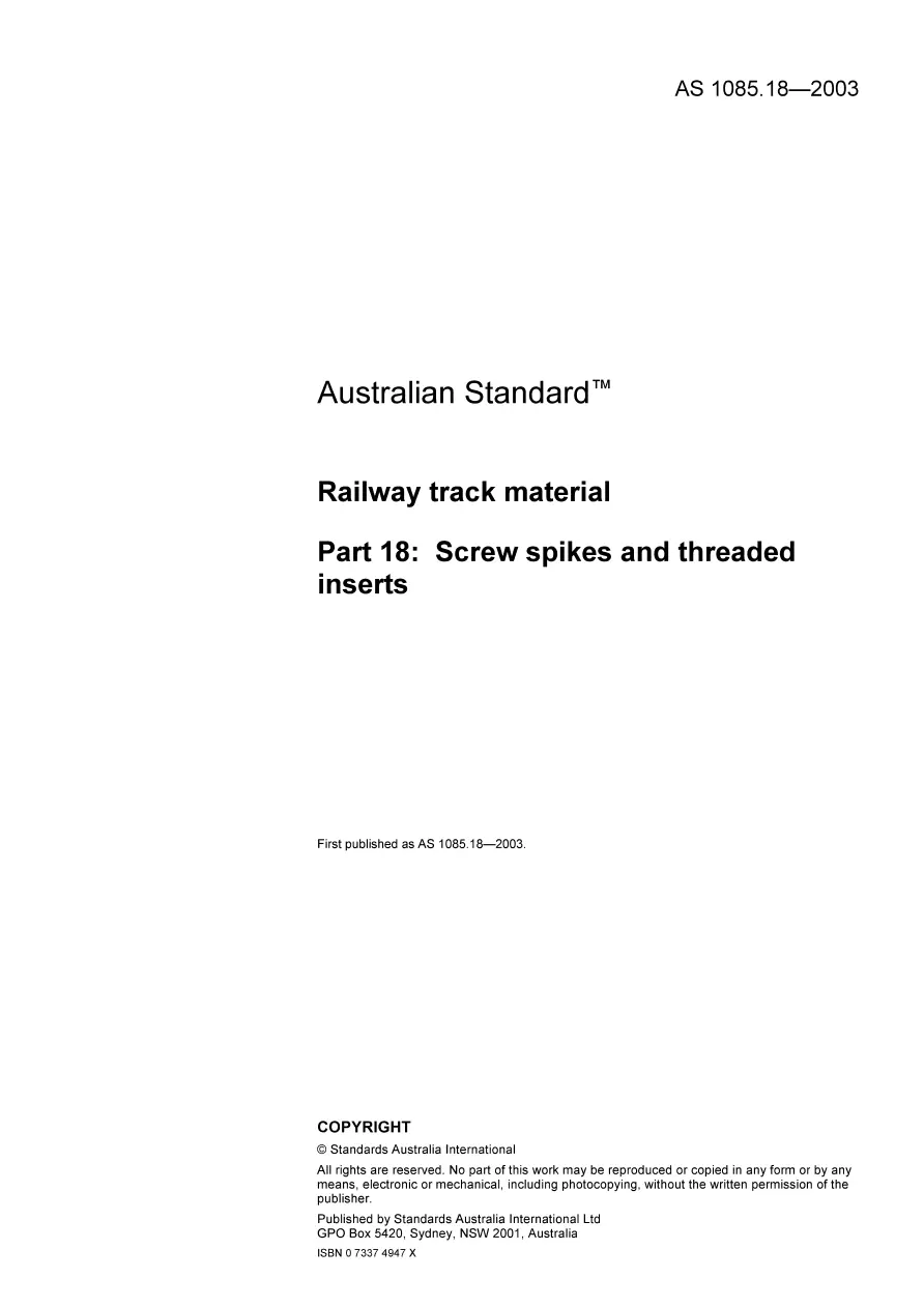 AS 1085.18-2003 AS 1085.18-2003 pdf