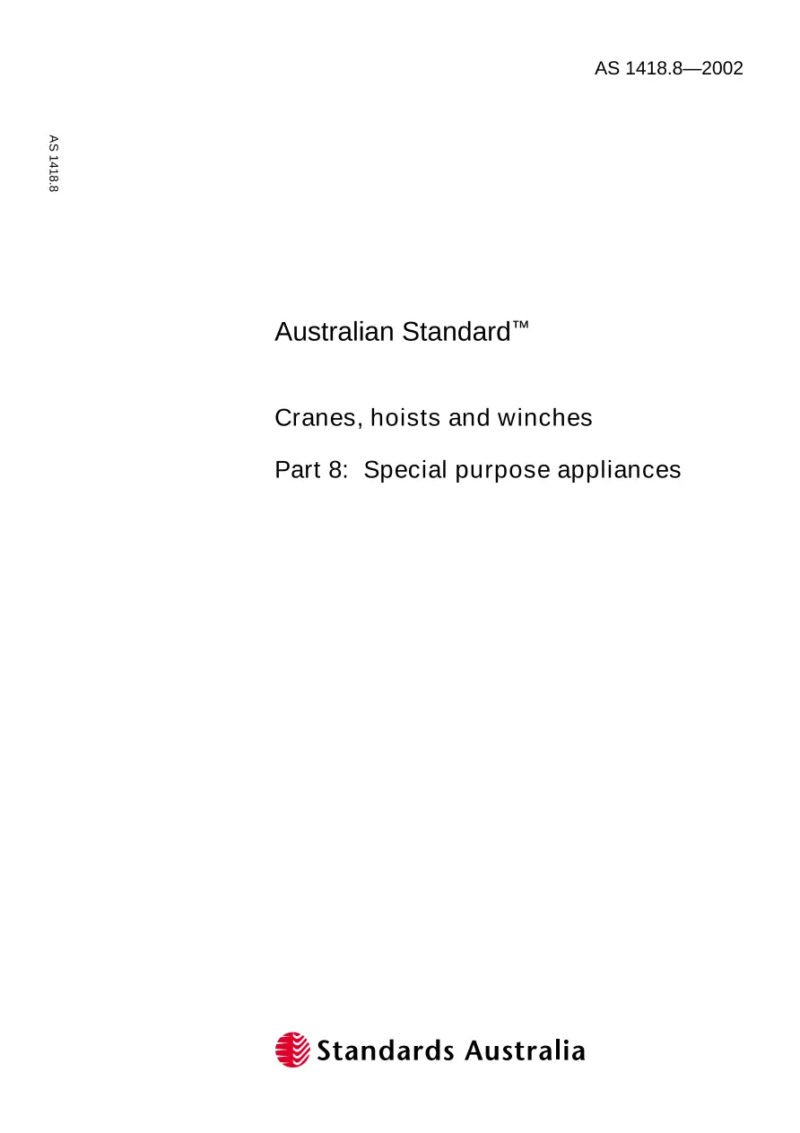 AS 1418.8-2002 AS 1418.8-2002 pdf