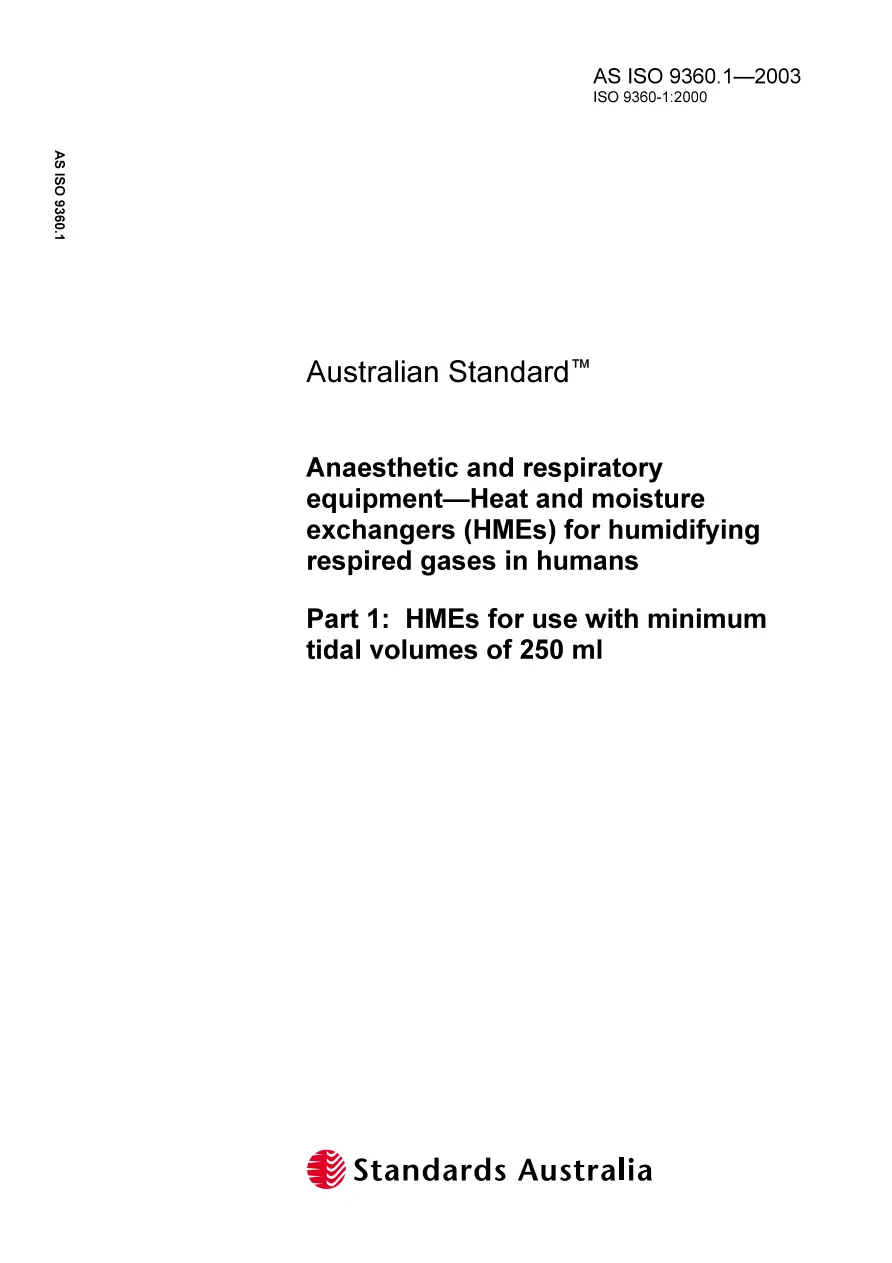 AS ISO 9360.1-2003 AS ISO 9360.1-2003 pdf