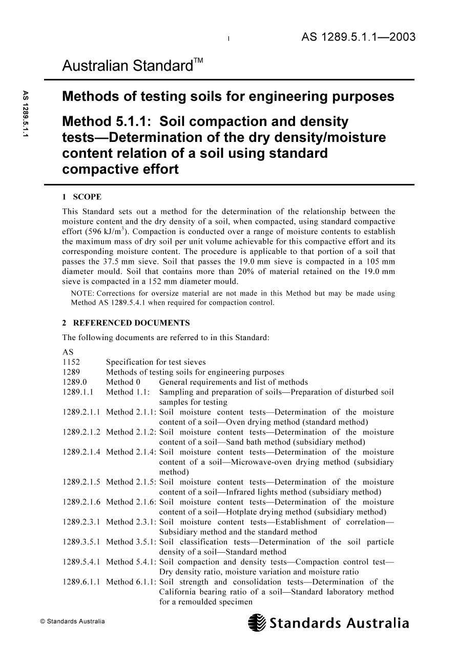 AS 1289.5.1.1-2003 pdf