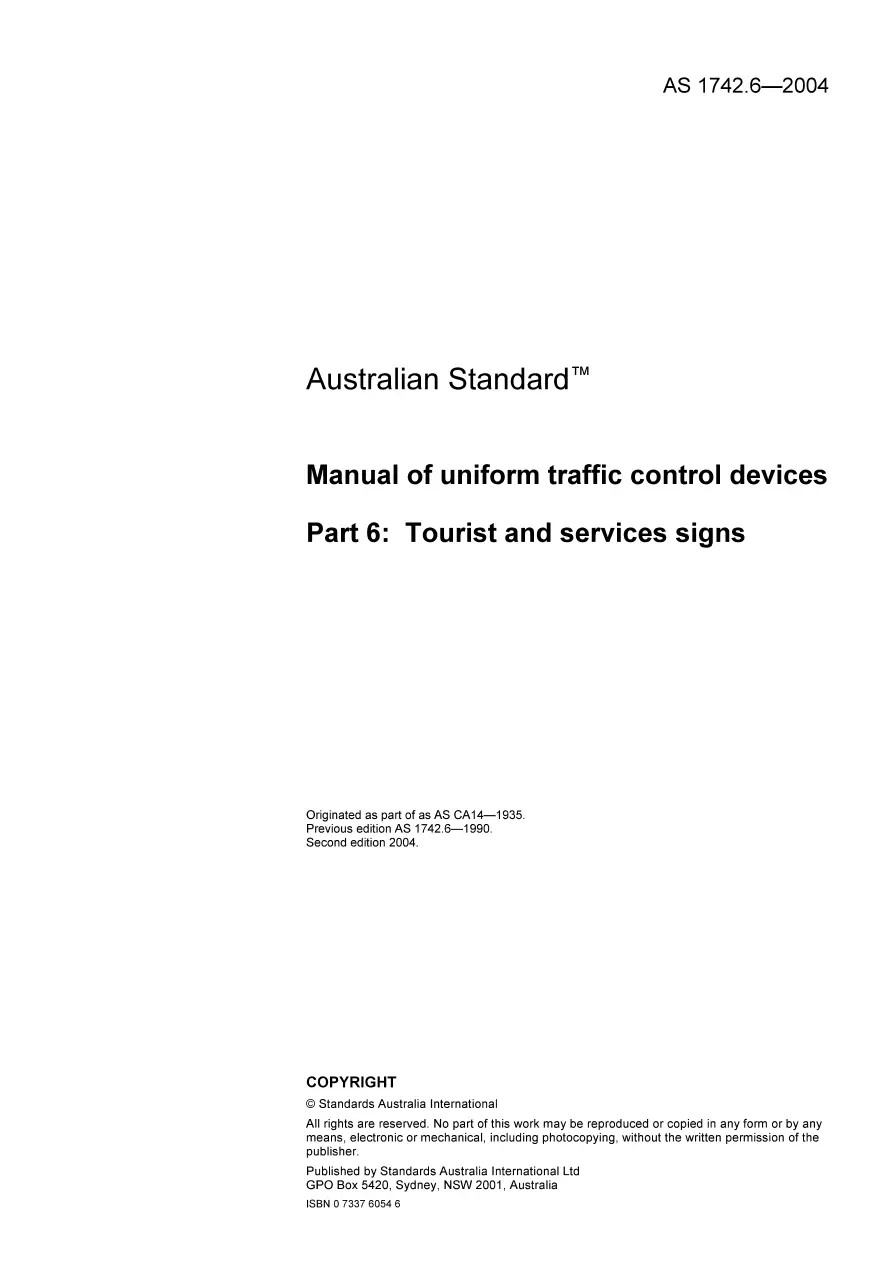 AS 1742.6-2004 AS 1742.6-2004 pdf