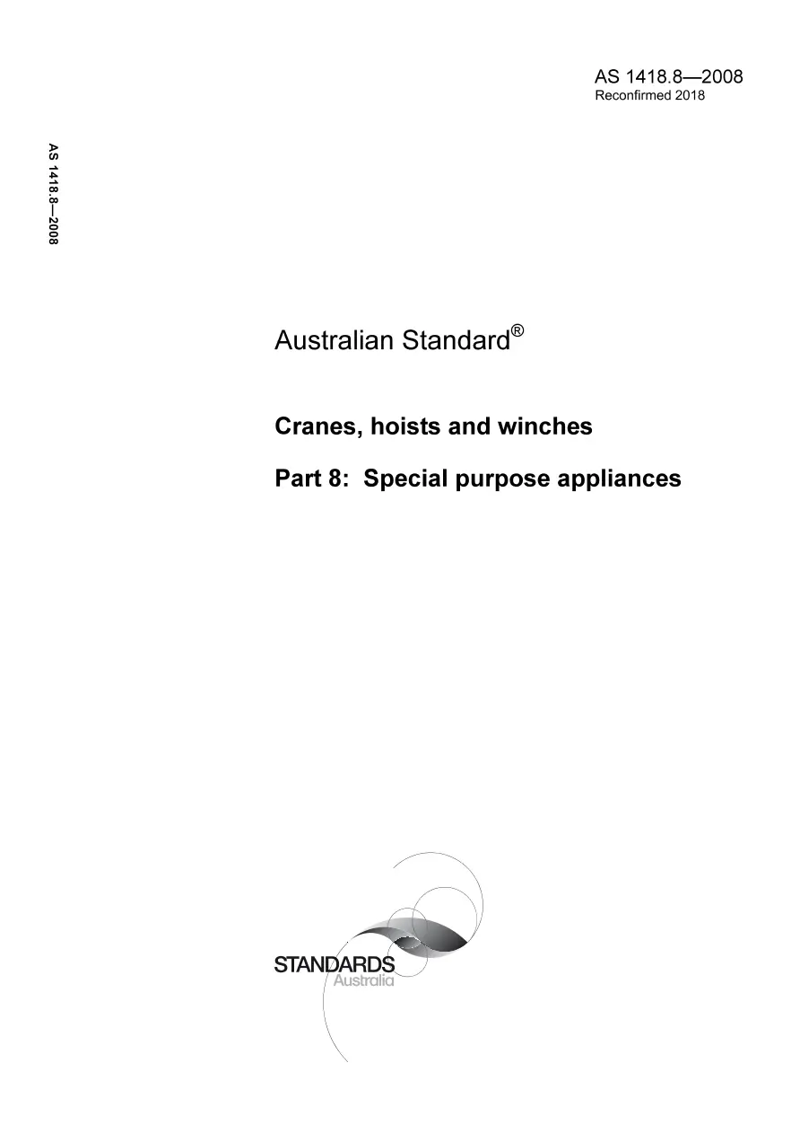 AS 1418.8-2008 AS 1418.8-2008 pdf
