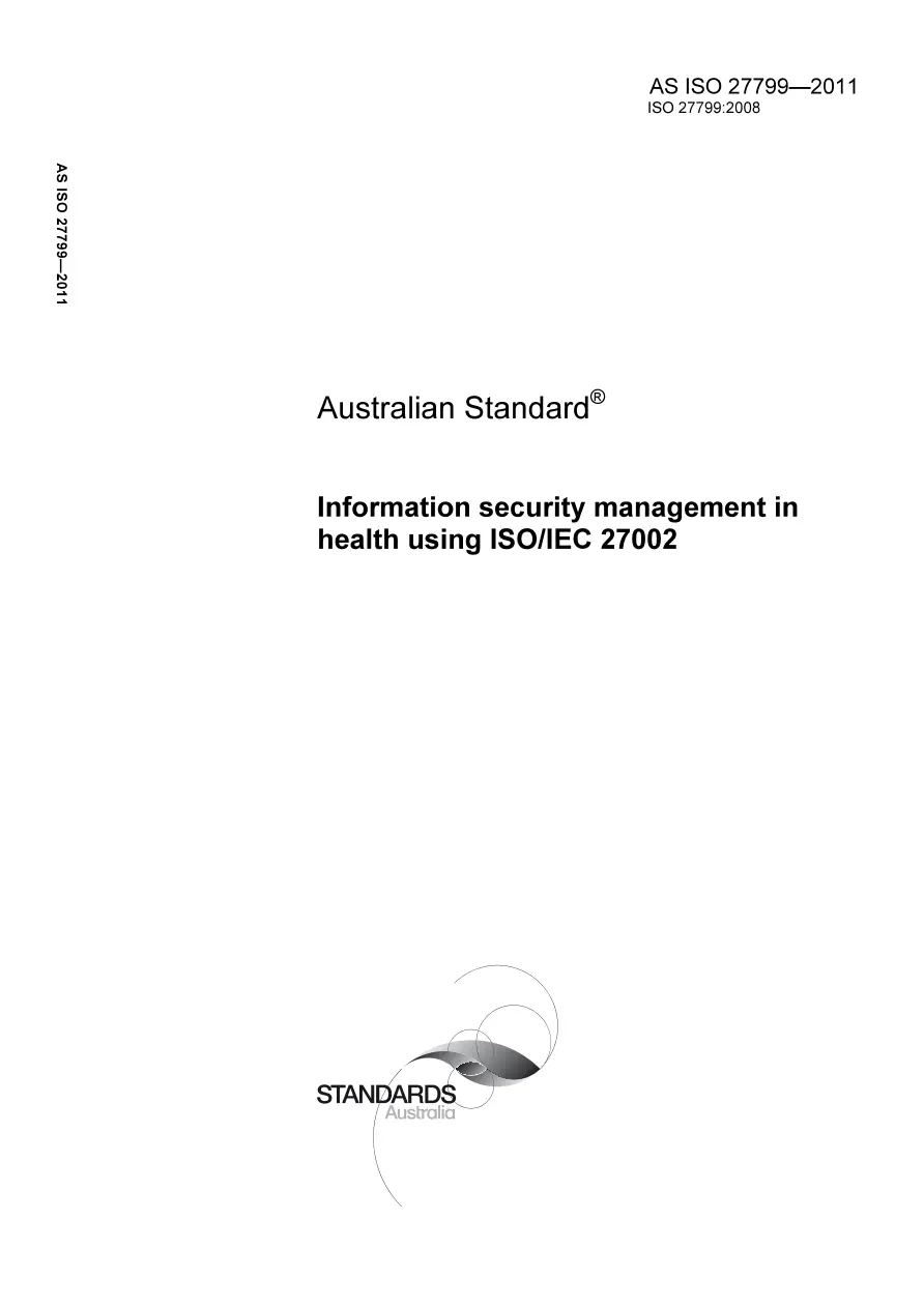 AS ISO 27799-2011 AS ISO 27799-2011 pdf