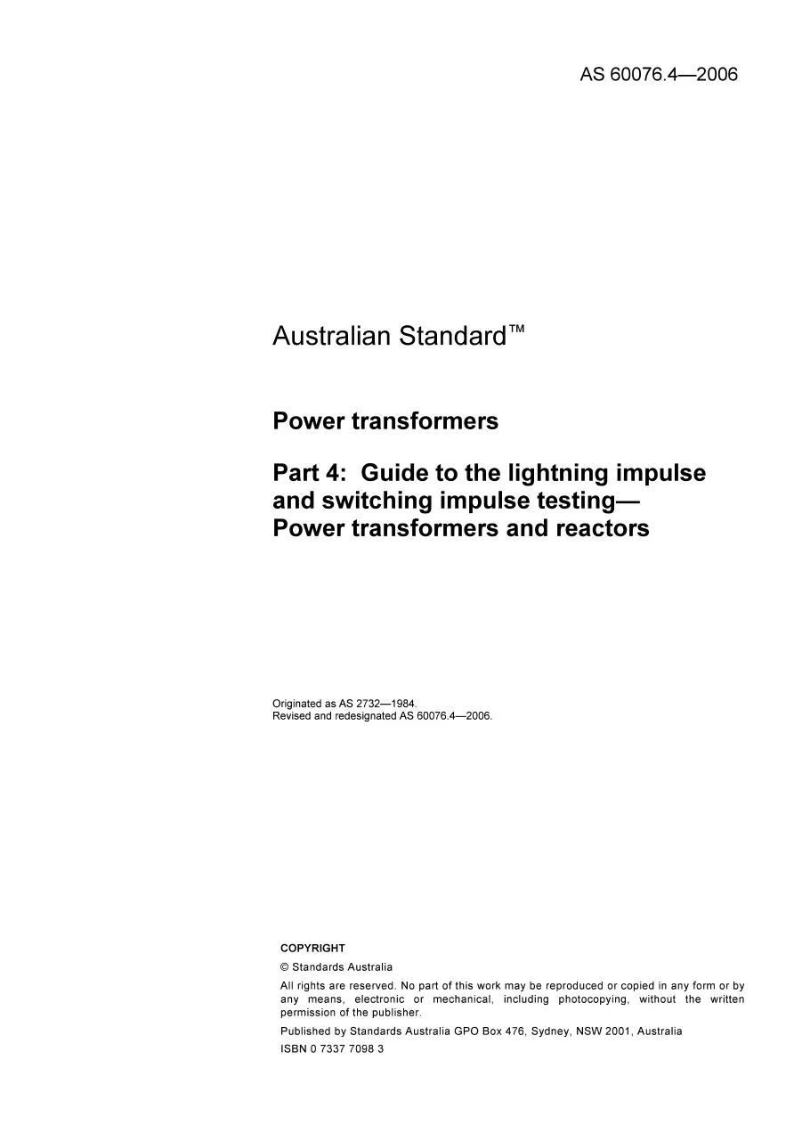 AS 60076.4-2006 AS 60076.4-2006 pdf