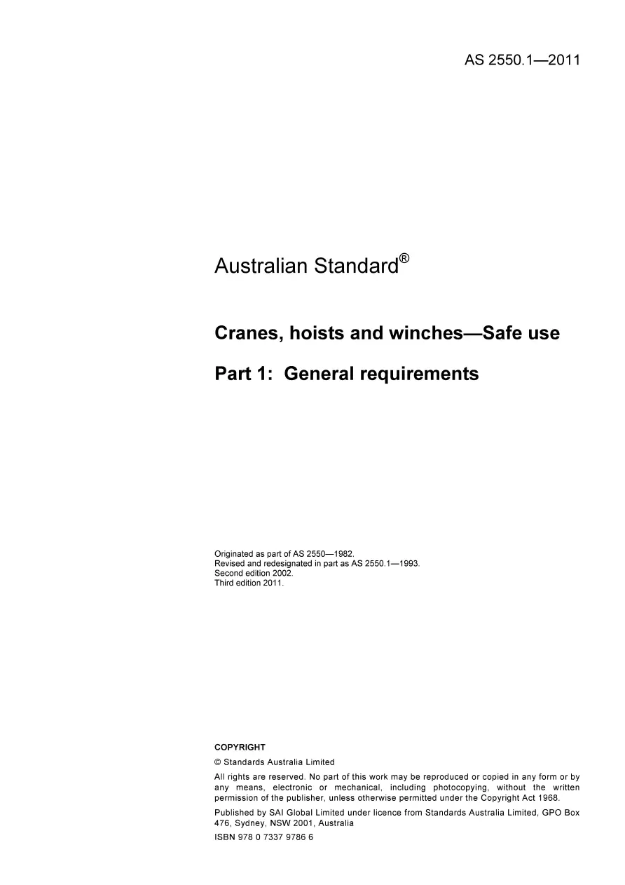 AS 2550.1-2011 AS 2550.1-2011 pdf