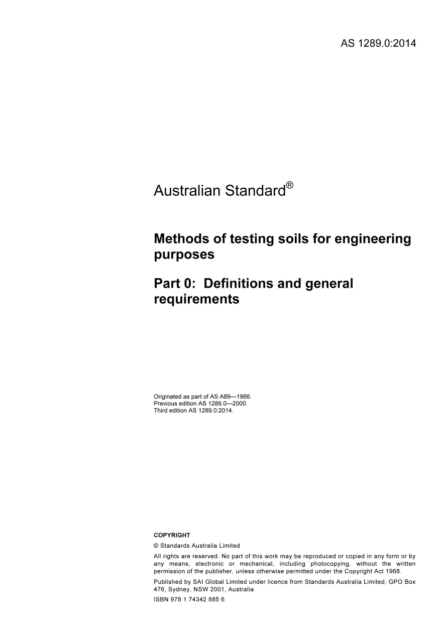AS 1289.0:2014 pdf