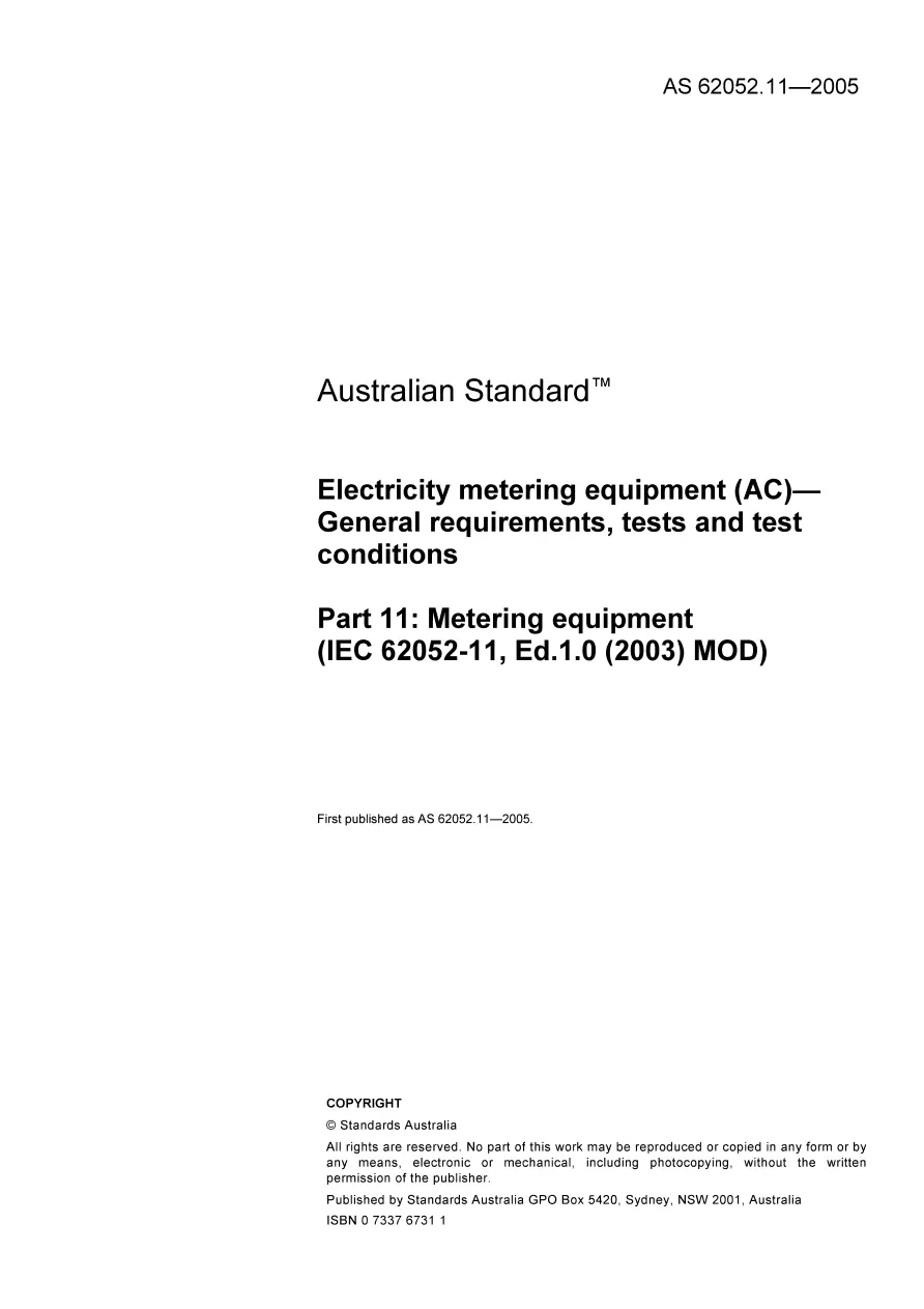 AS 62052.11-2005 AS 62052.11-2005 pdf