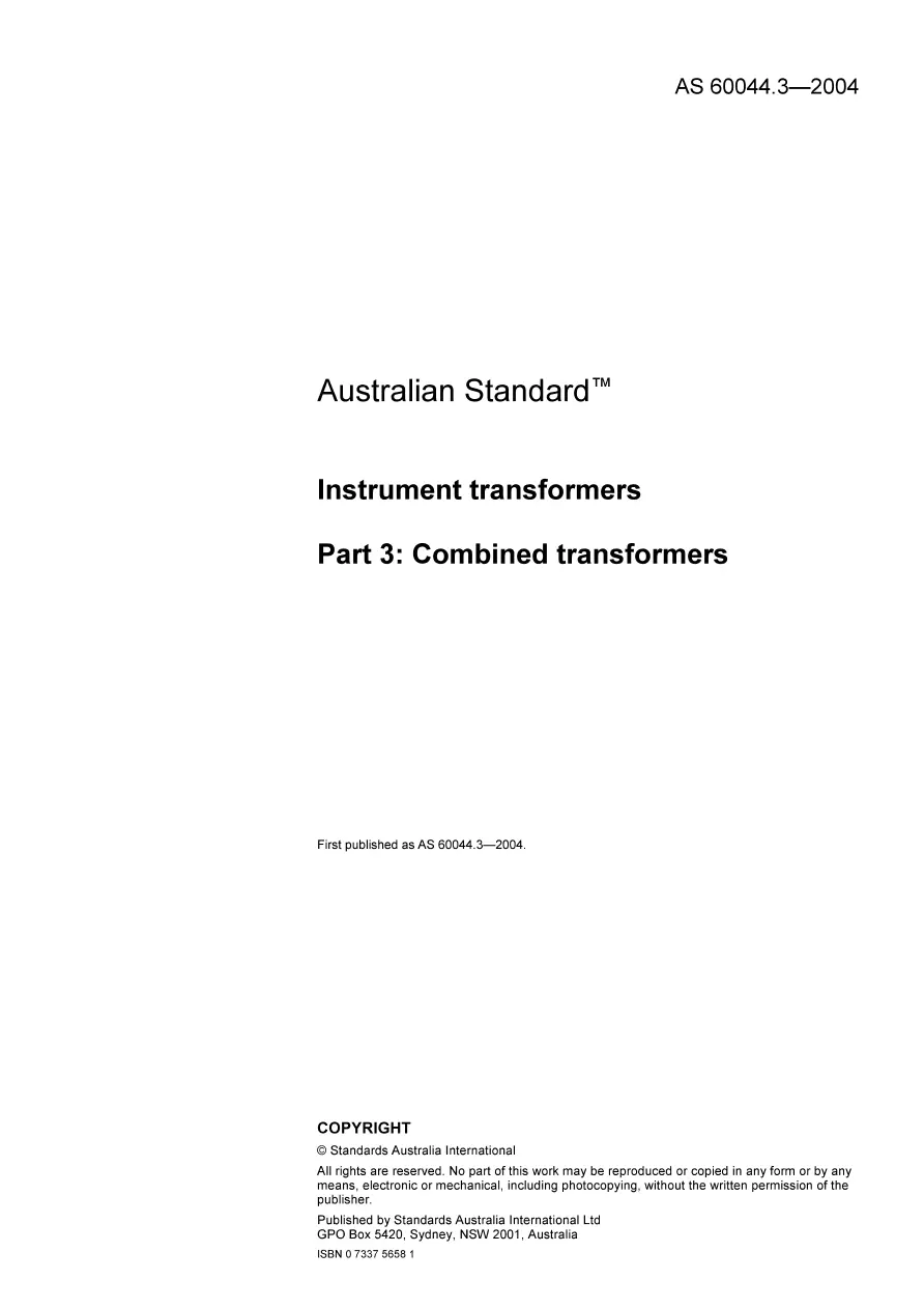 AS 60044.3-2004 pdf