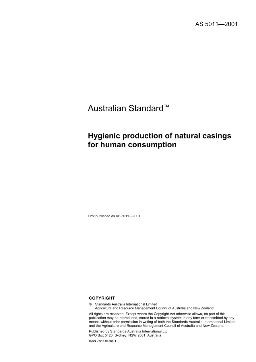 AS 5011-2001 AS 5011-2001 pdf
