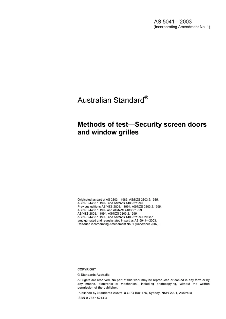 AS 5041-2003 AS 5041-2003 pdf