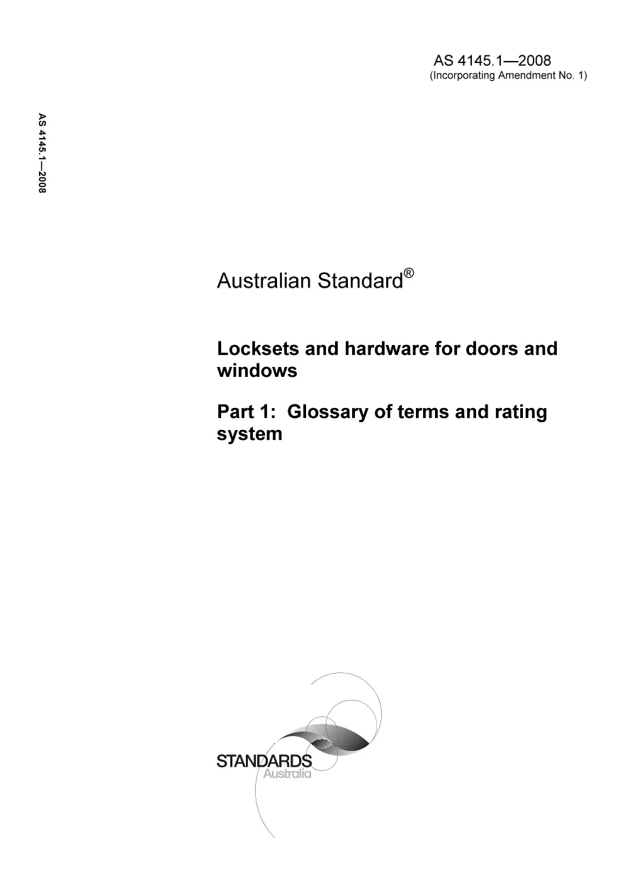 AS 4145.1-2008 AS 4145.1-2008 pdf