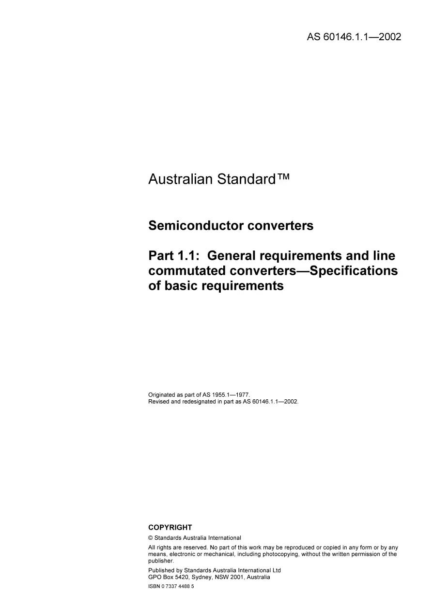 AS 60146.1.1-2002 AS 60146.1.1-2002 pdf