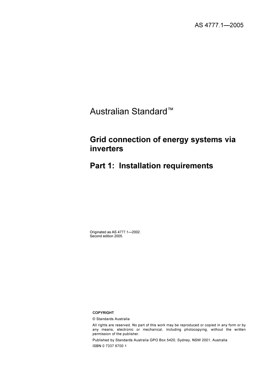 AS 4777.1-2005 AS 4777.1-2005 pdf
