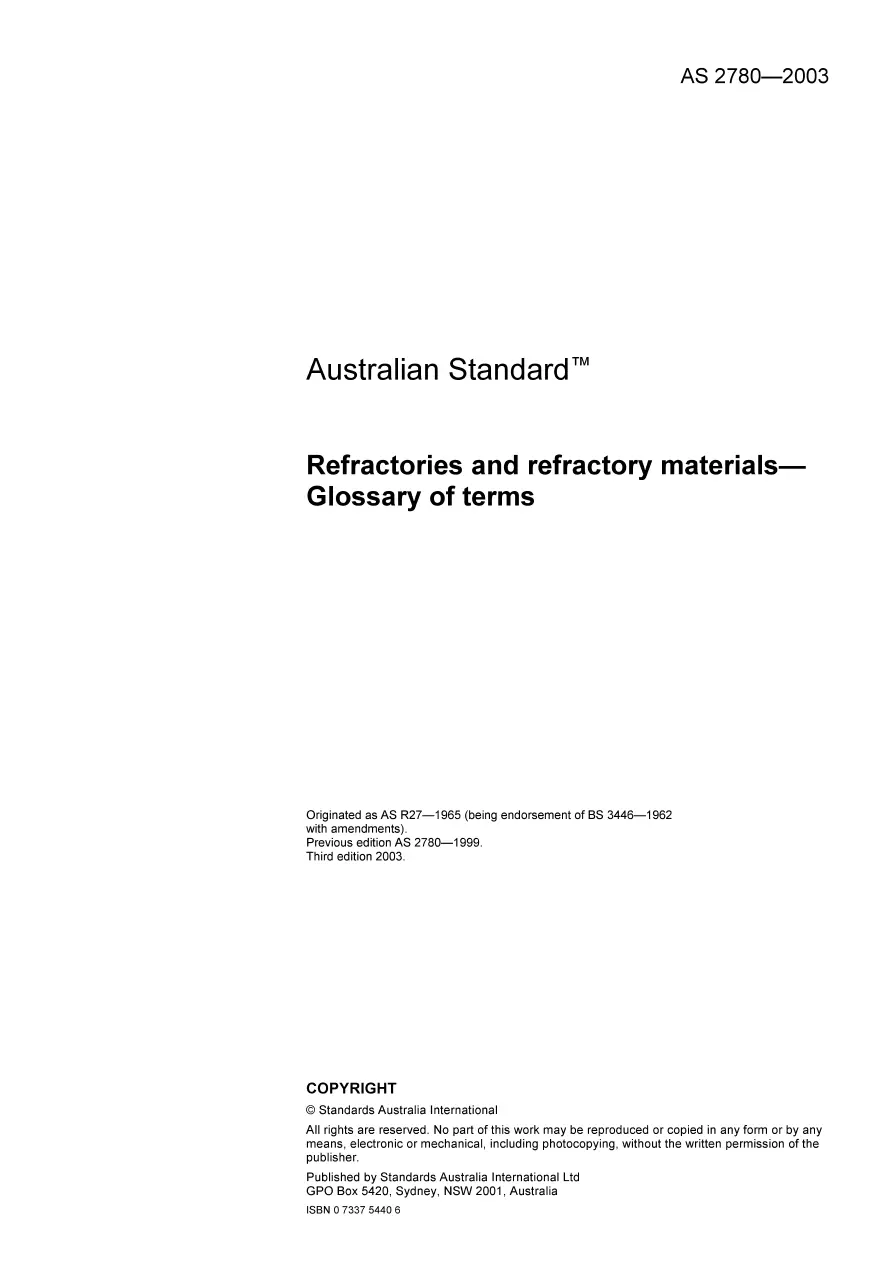 AS 2780-2003 pdf