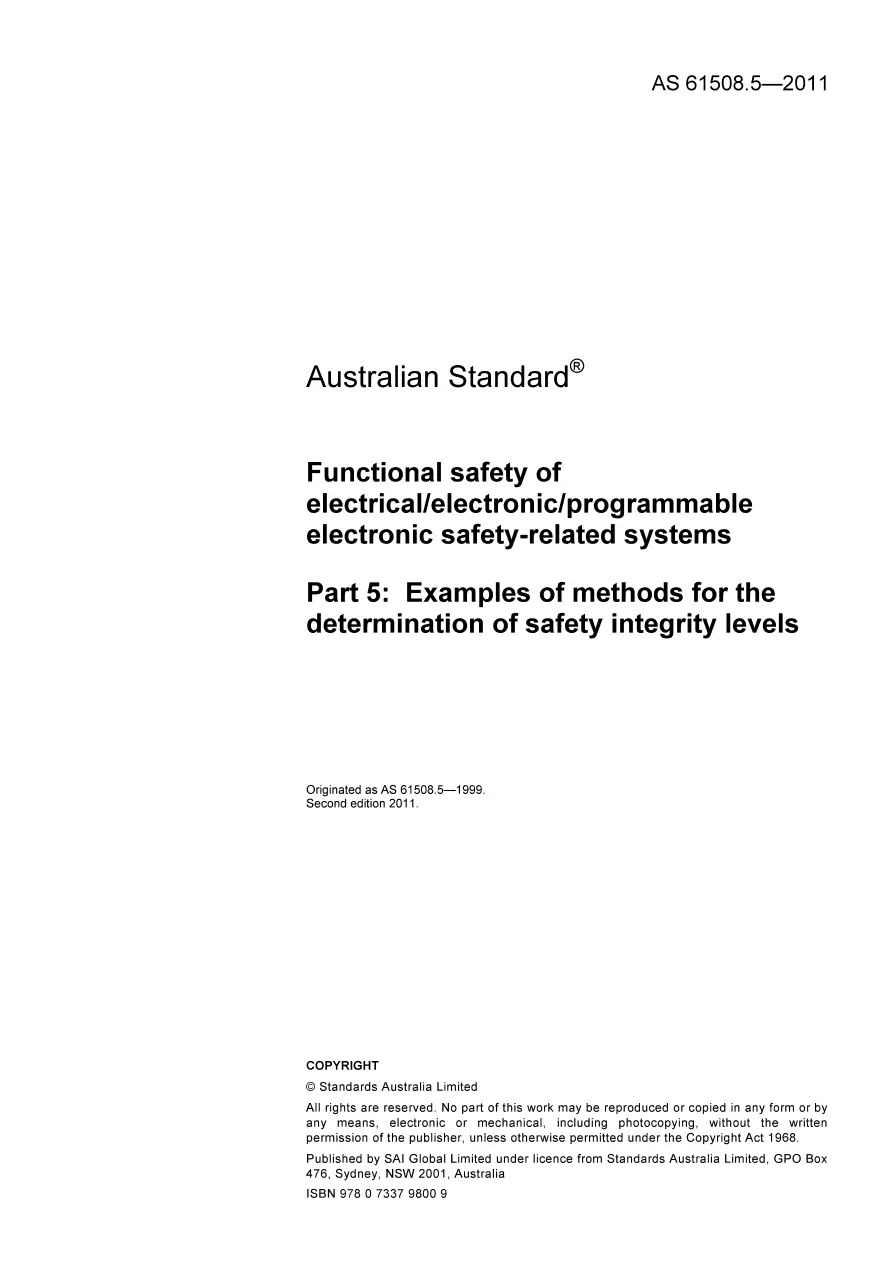 AS 61508.5-2011 AS 61508.5-2011 pdf