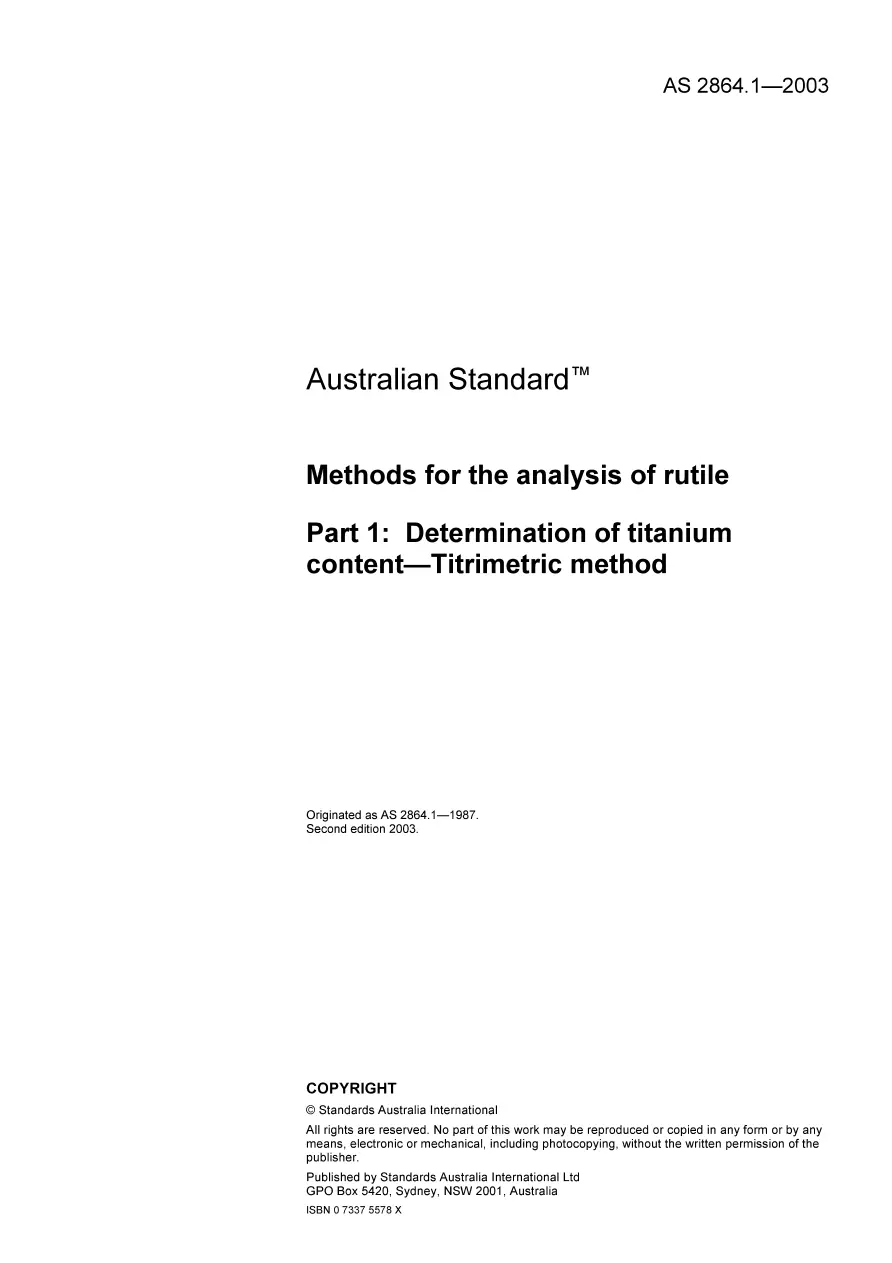 AS 2864.1-2003 pdf