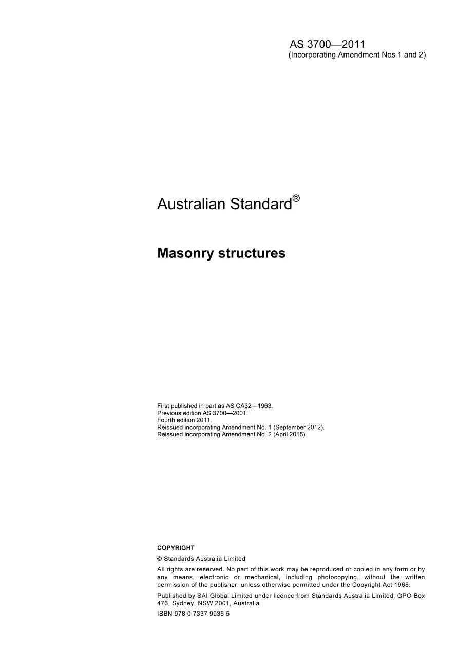 AS 3700-2011 pdf