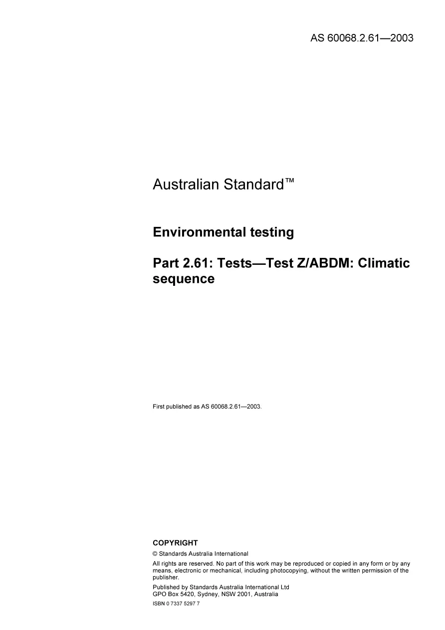 AS 60068.2.61-2003 pdf