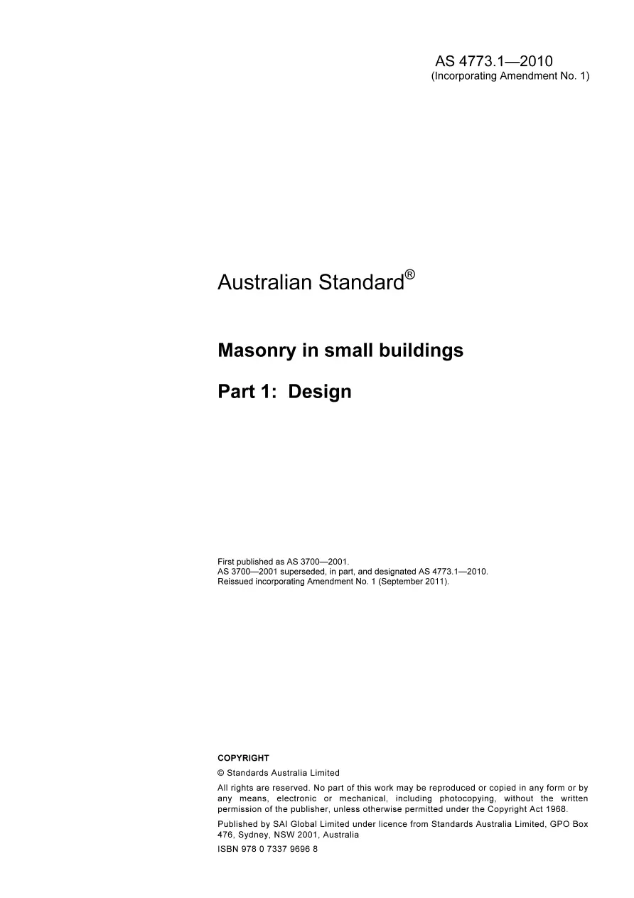 AS 4773.1-2010 pdf