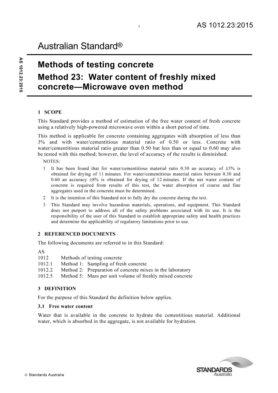 AS 1012.23:2015 pdf