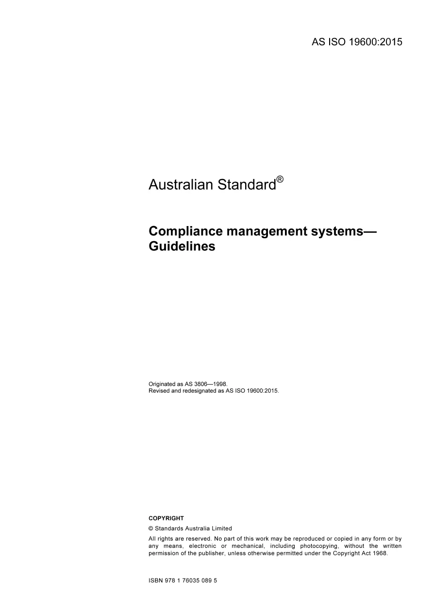 AS ISO 19600:2015 AS ISO 19600:2015 pdf