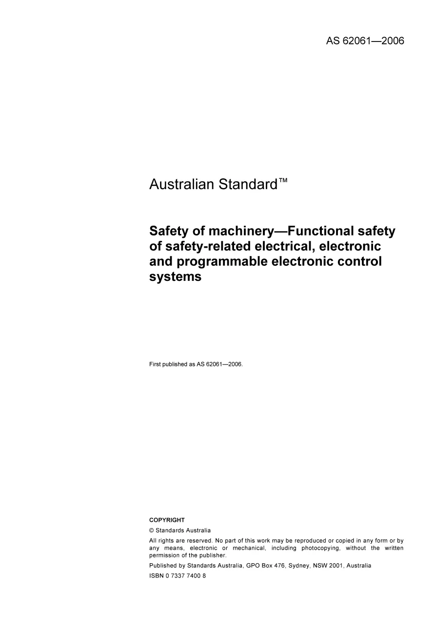 AS 62061-2006 AS 62061-2006 pdf