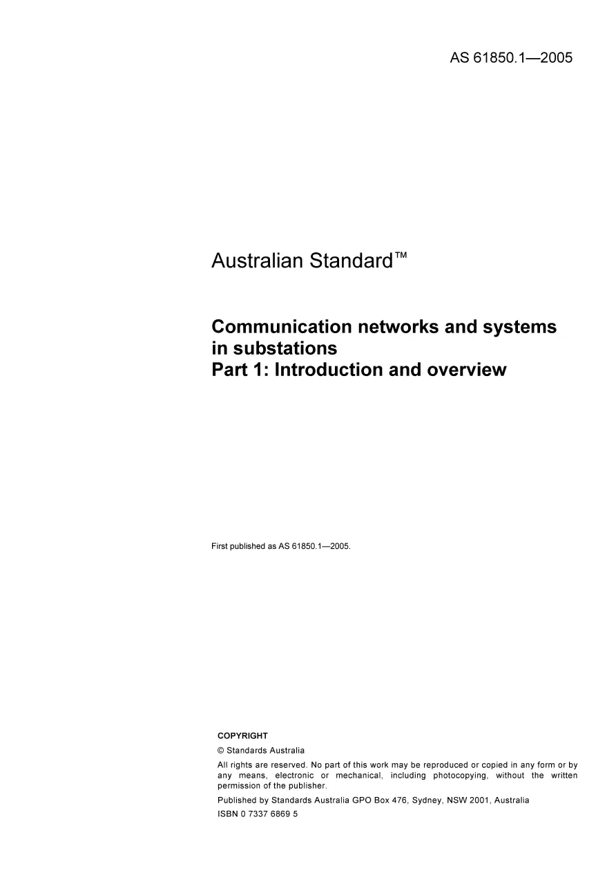 AS 61850.1-2005 AS 61850.1-2005 pdf