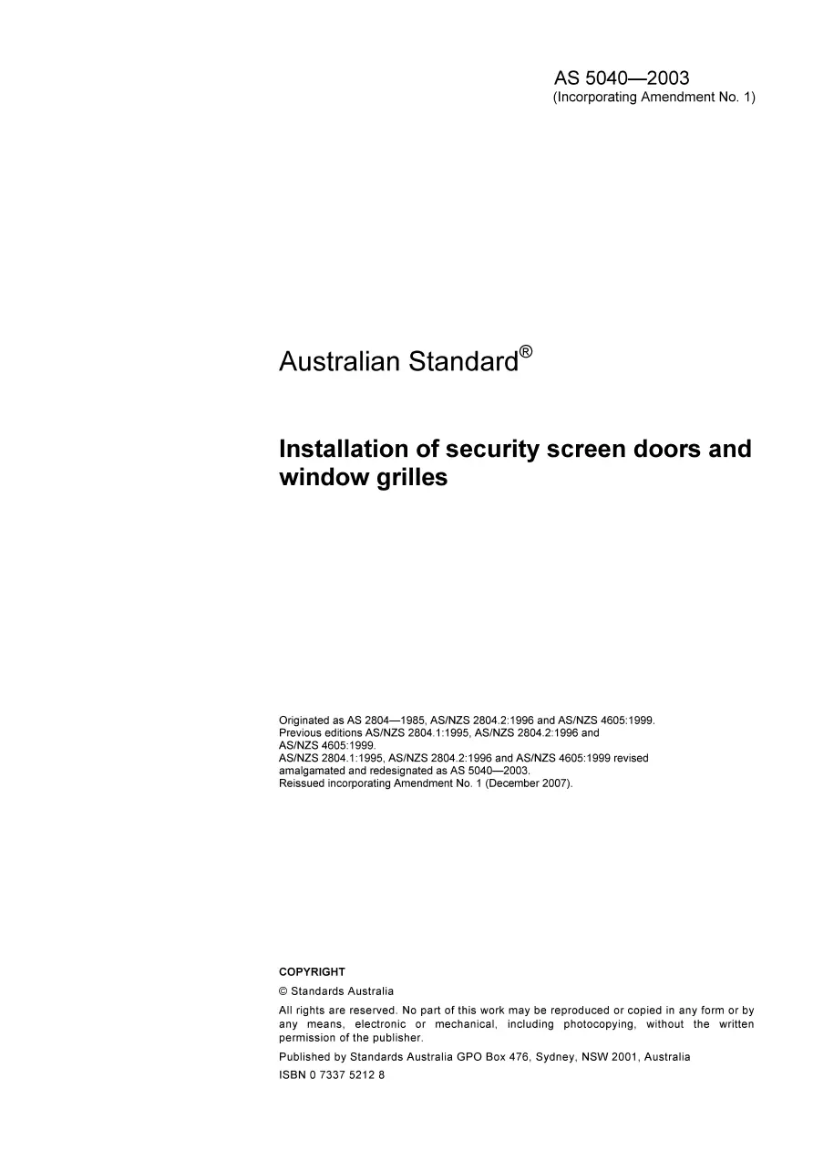 AS 5040-2003 AS 5040-2003 pdf