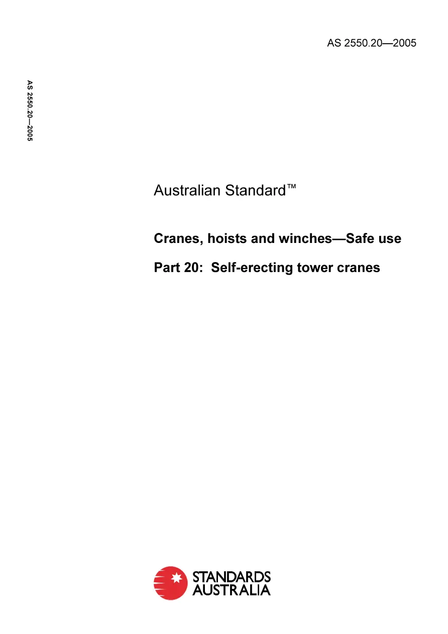 AS 2550.20-2005 pdf