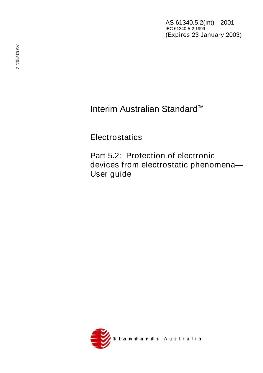 AS 61340.5.2(INT)-2001 AS 61340.5.2(INT)-2001 pdf