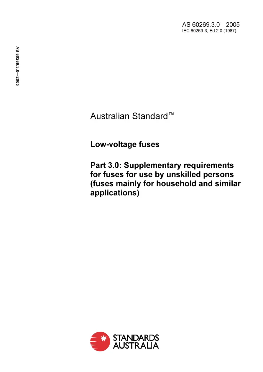 AS 60269.3.0-2005 AS 60269.3.0-2005 pdf