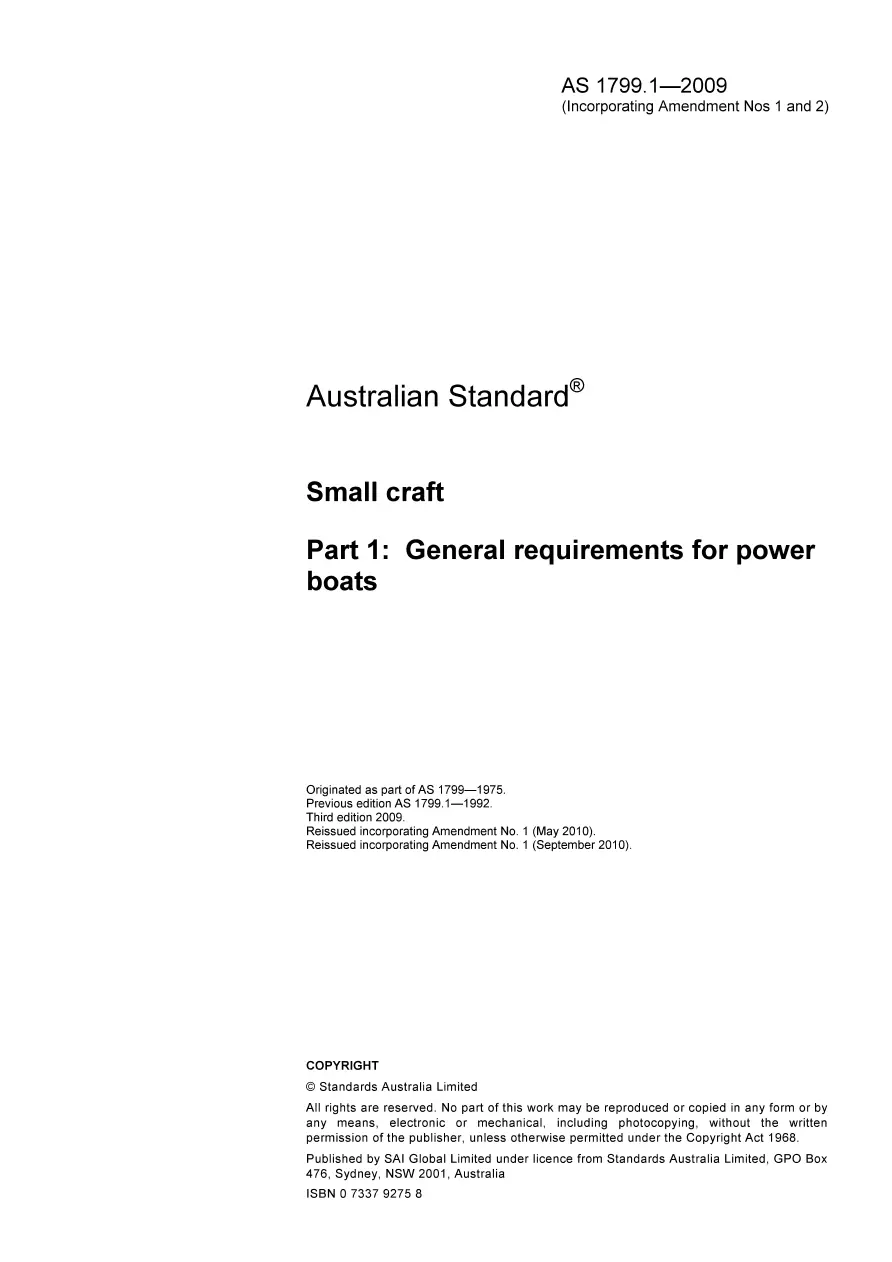 AS 1799.1-2009 pdf